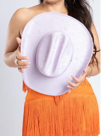 Suede cowboy hat