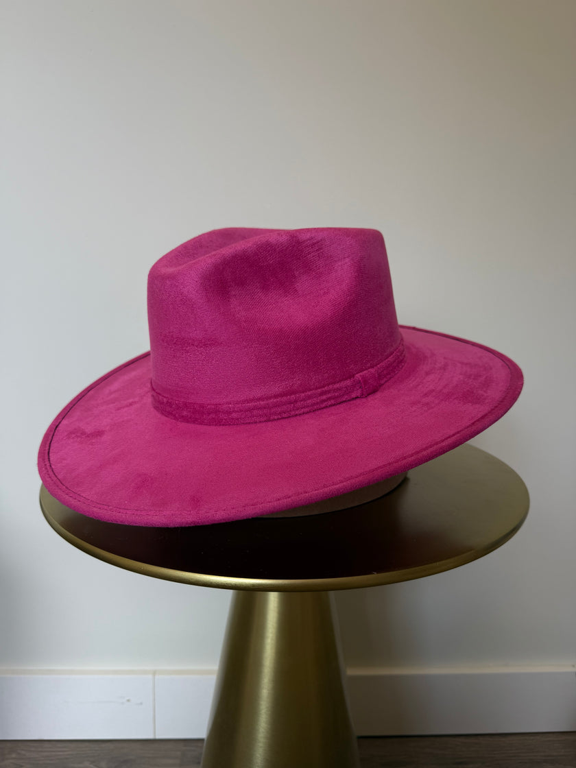 Big brim basic suede