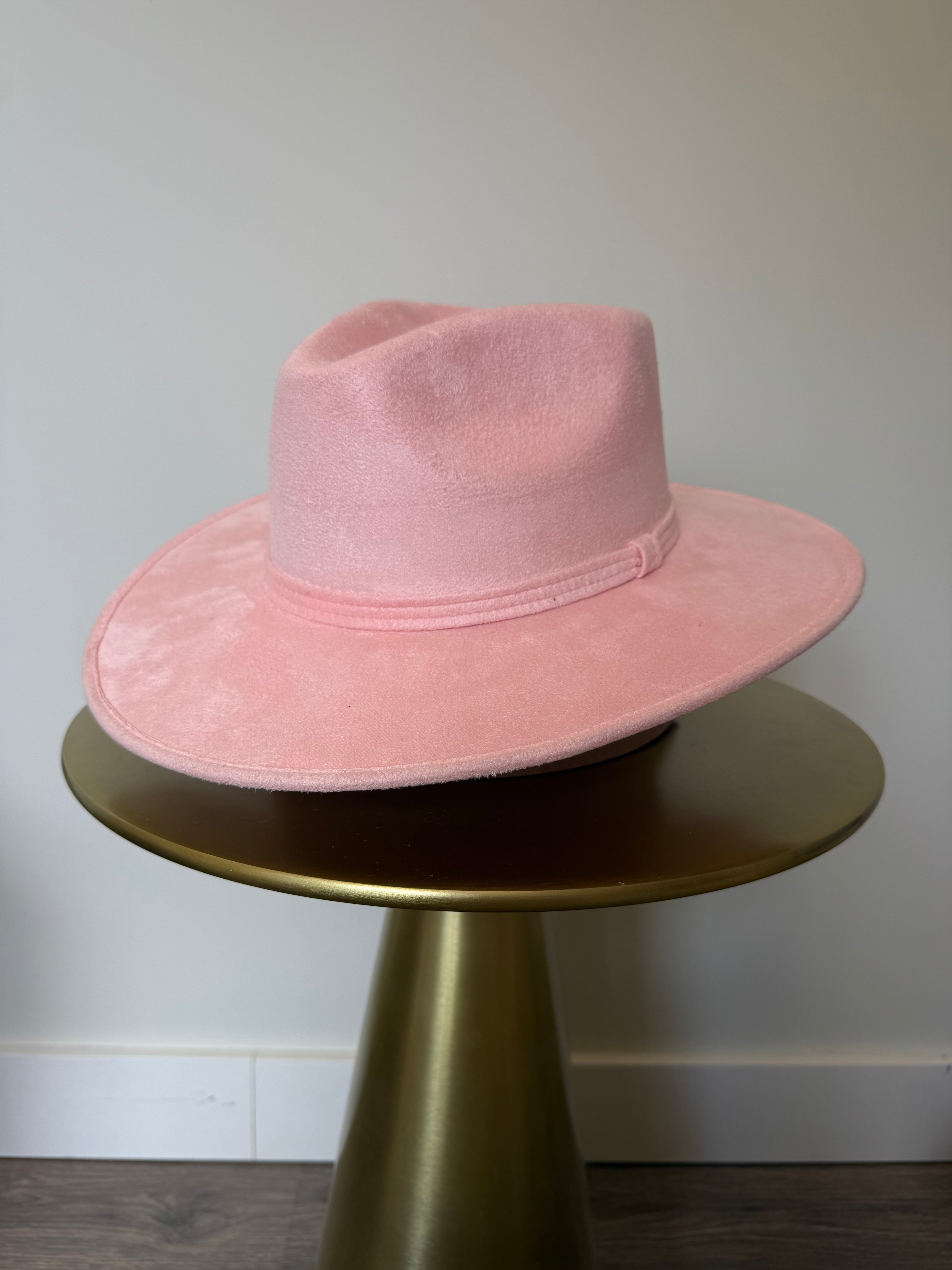 Big brim basic suede