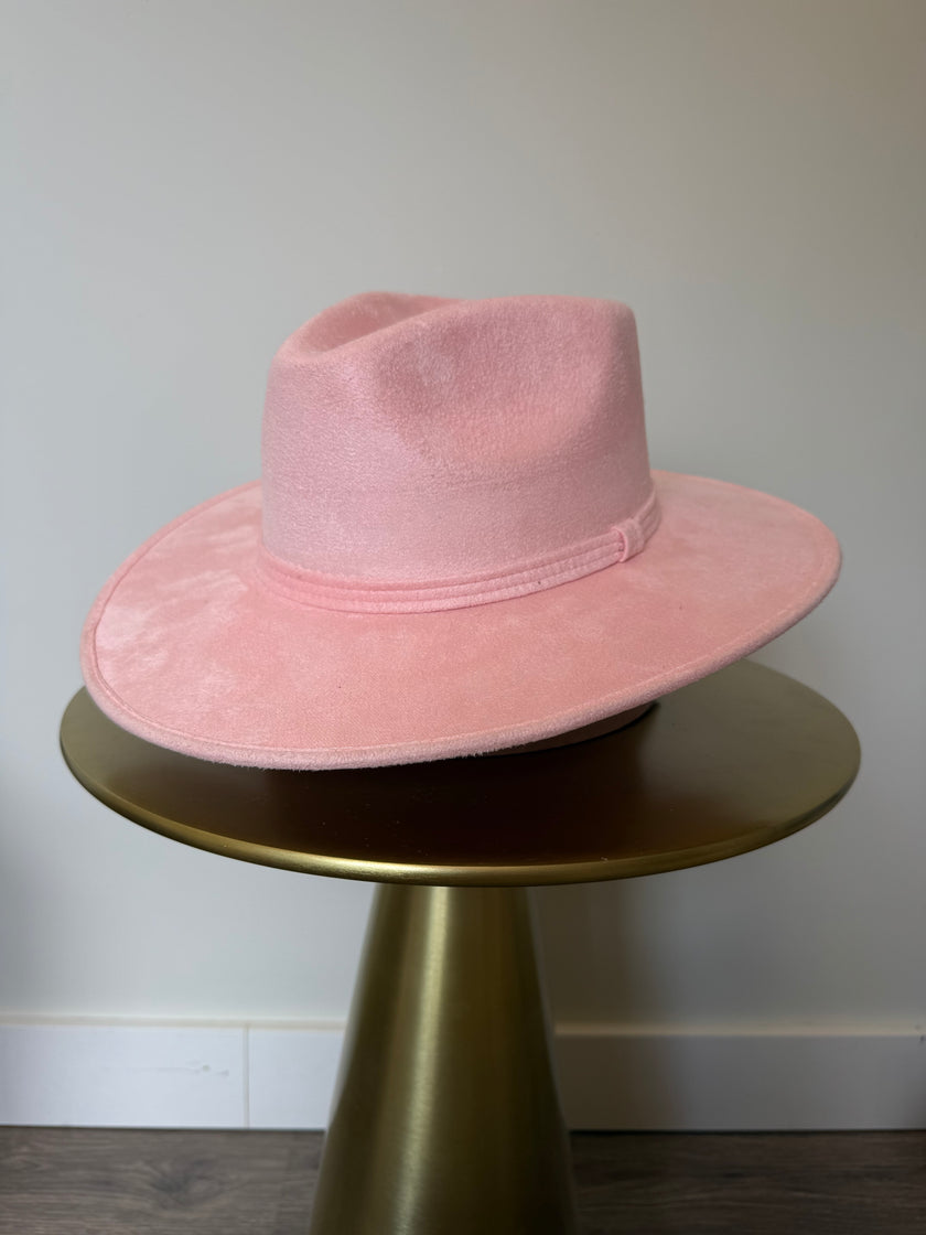 Big brim basic suede