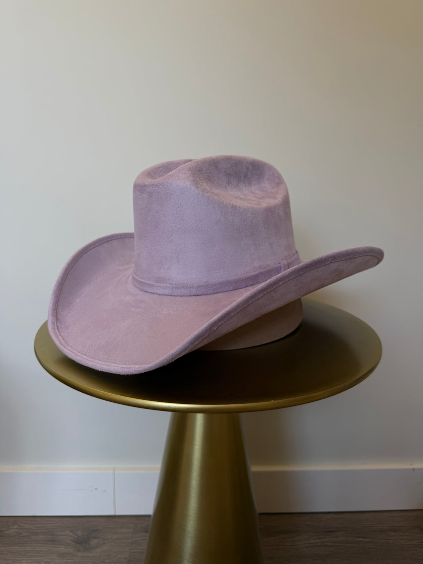 Suede cowboy hat