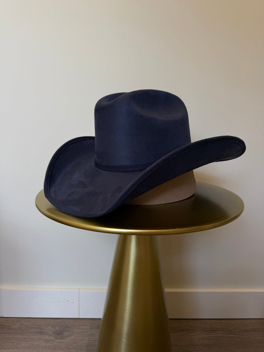 Suede cowboy hat