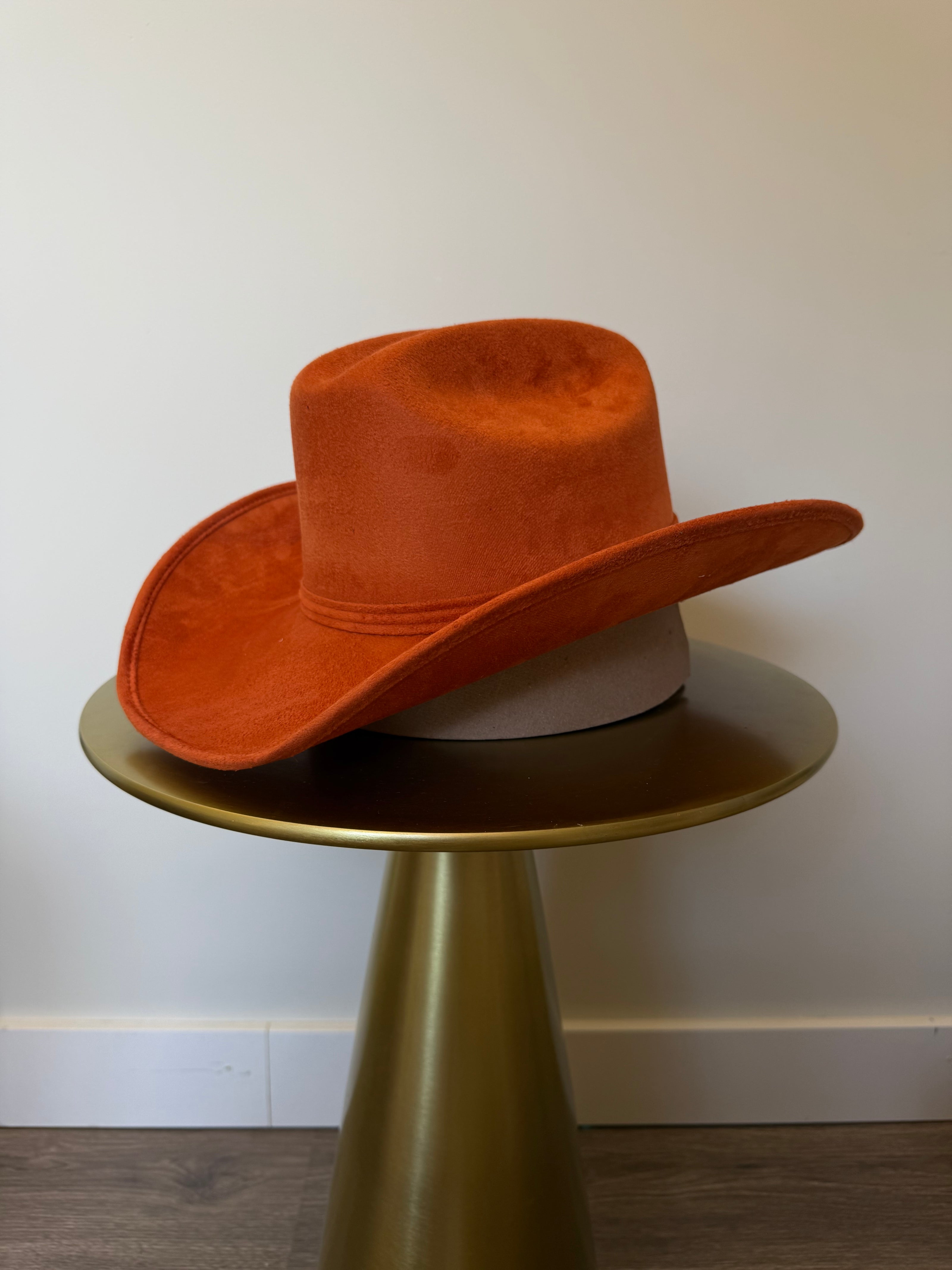 Suede cowboy hat