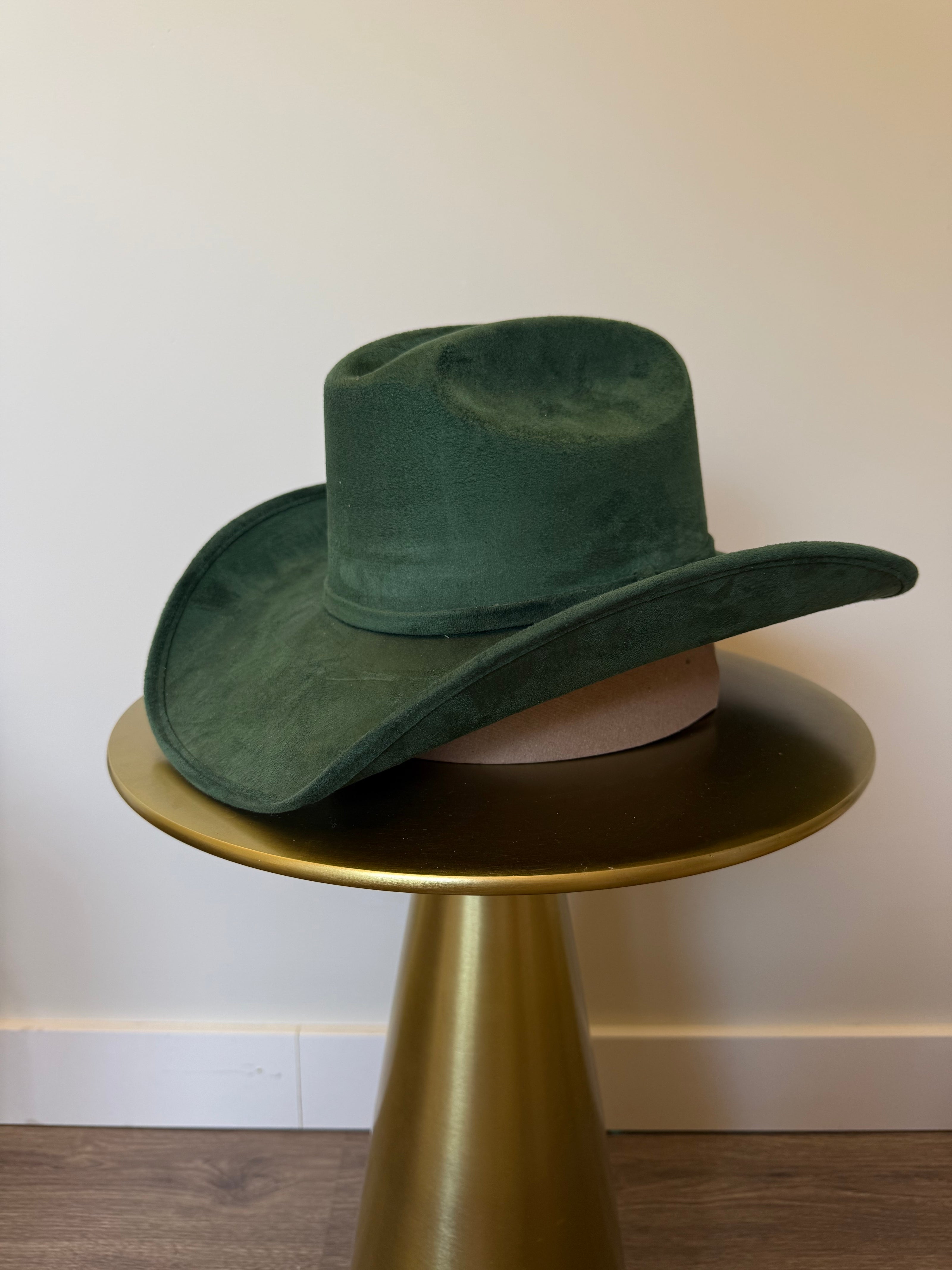 Suede cowboy hat