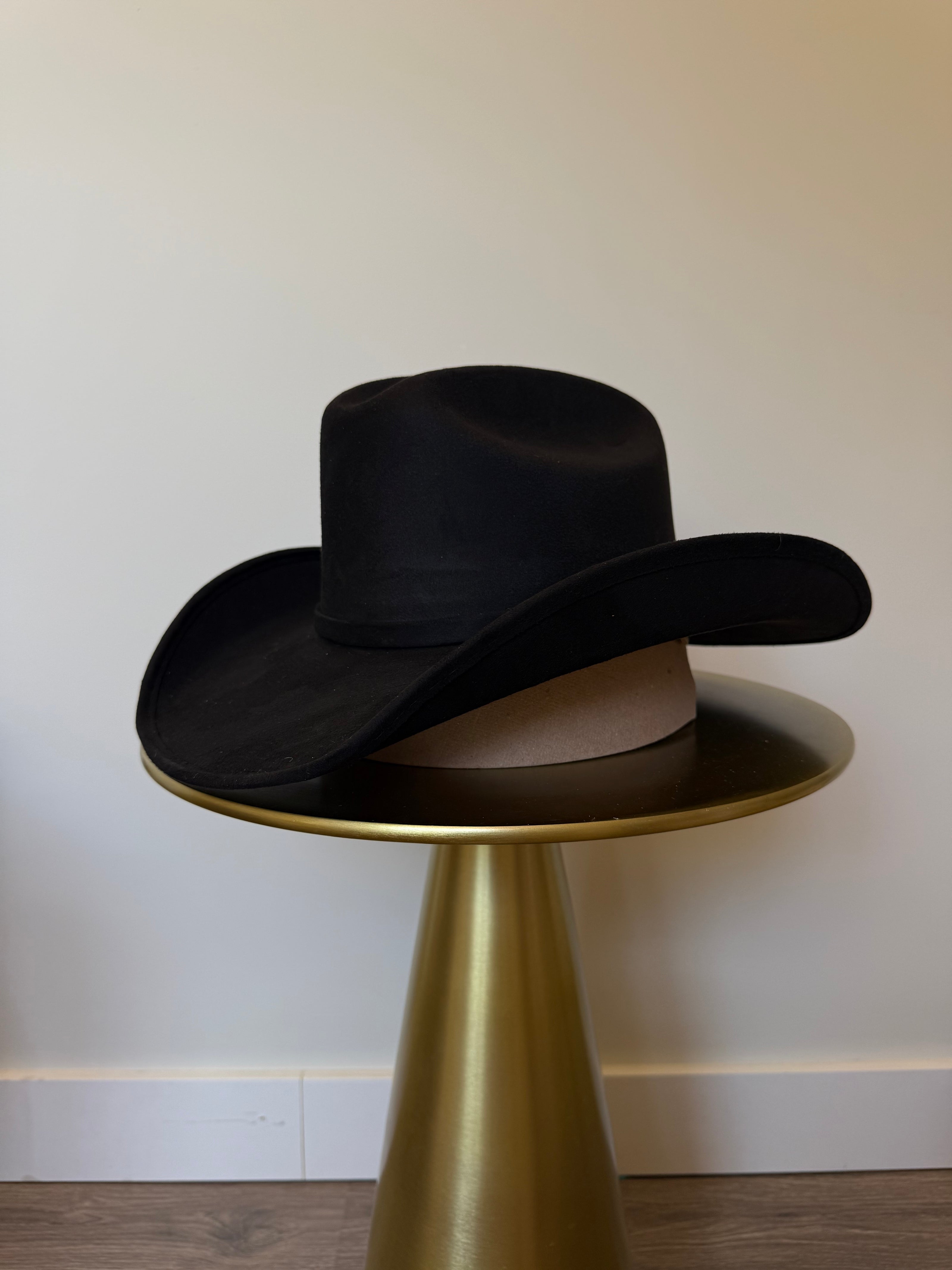Suede cowboy hat