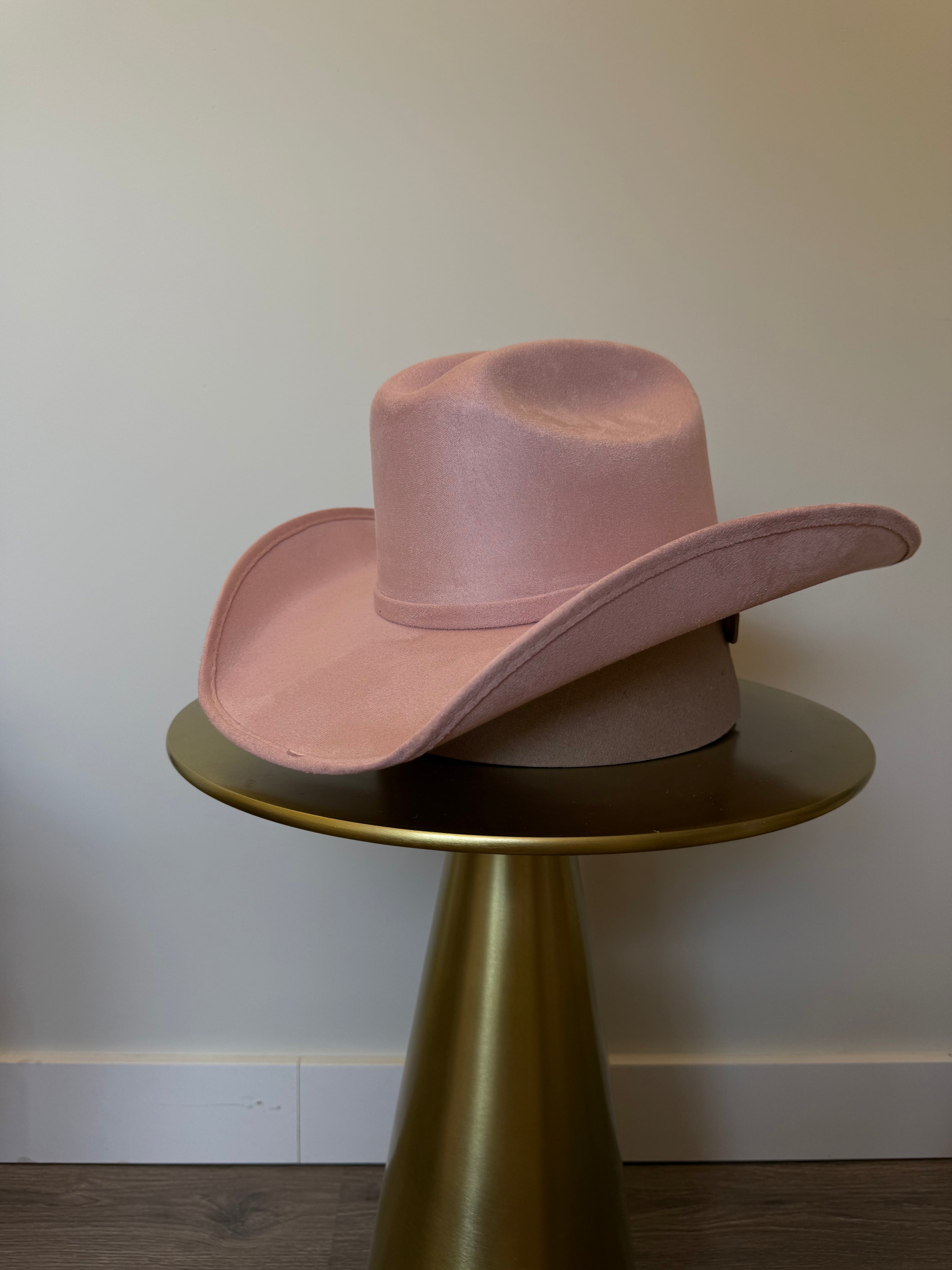 Suede cowboy hat