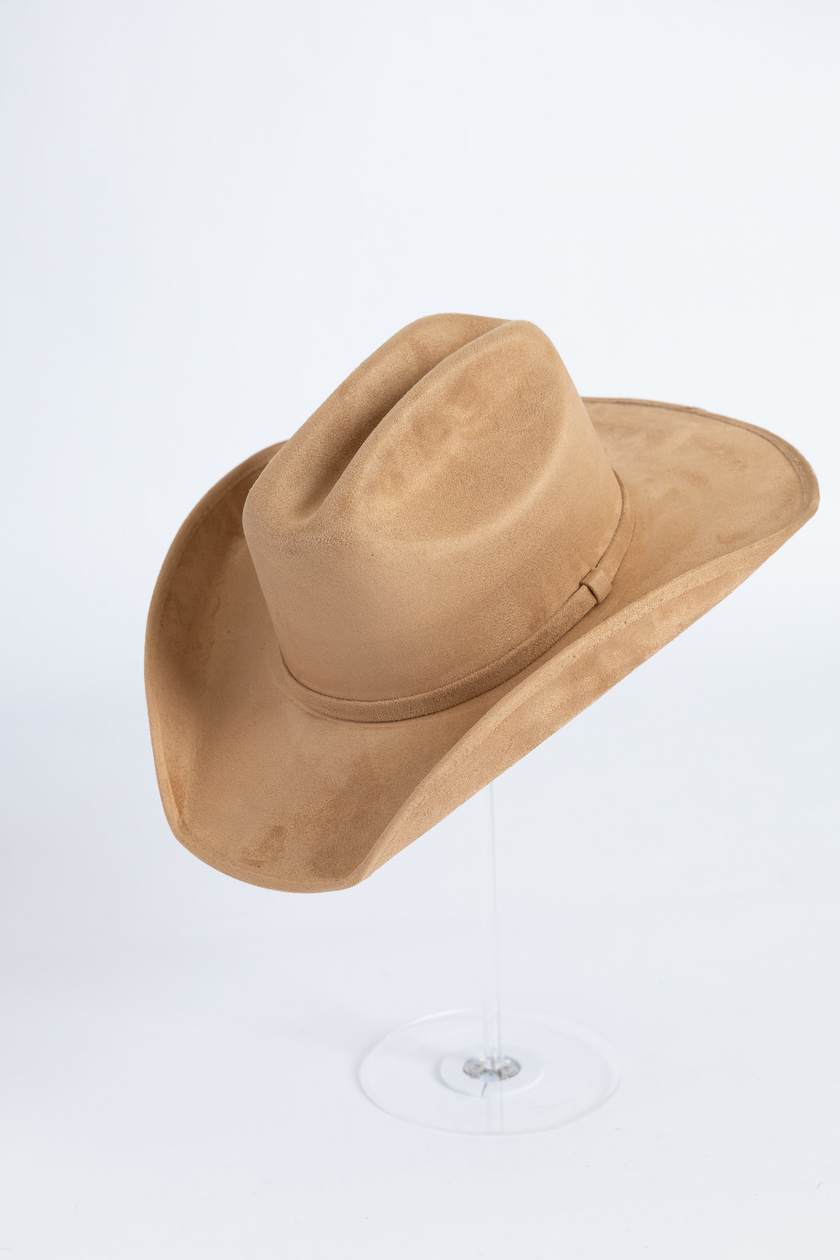 Suede cowboy hat